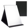 OWLKELA Miroir Pliant Portable 16 x 12 cm, Miroir de Maquillage Compact Super HD, Miroir de Voyage en Cuir PU Noir, Miroir de