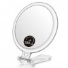 OMIRO Miroir à main, miroir de maquillage grossissant x 10