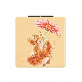 Wrendale Designs – Miroir compact « Flowers Come After Rain »