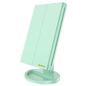 WEILY Miroir de Maquillage avec éclairage LED et écran Tactile Vert 