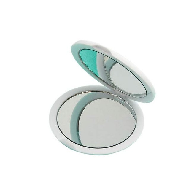 FASHIONCRAFT Lot de 24 miroirs compacts grossissants avec grossissement 5x et vue réelle 1x, parfait pour sac à main, poche e