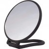 PARSA Beauty Miroir de maquillage rond à poser avec finition douce au toucher Double face normale et grossissante x3 Pour l