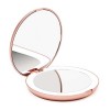 Fancii LED Miroir de Poche Lumineux, Grossissant 1x / 10x - Grand Miroir à Main de Maquillage avec Éclairage Naturel, 12,7 cm