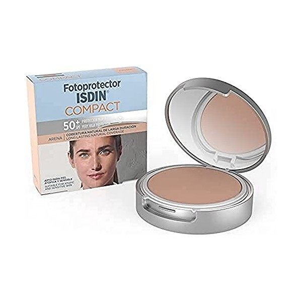 Fotoprotector ISDIN SPF-50 + MAQUILLAGE COMPACT COMPACT SANS HUILE ARENA 10 G