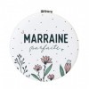 Manahia Miroir Cadeau Marraine - Marraine Parfaite - Bijoux, Cadeau Baptême - Annonce Grossesse - Demande Marraine- Cadeau No