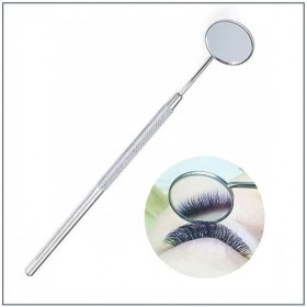 Miroir de dentiste, miroir dextension de cils pour contrôler lapplication, miroir dentaire rond en acier inoxydable, miroir