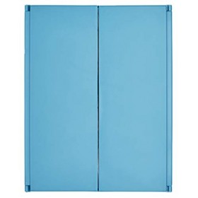 Moses Fernweh Miroir de Voyage avec Pied Pliable des Deux côtés Bleu