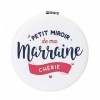 Manahia Miroir Cadeau Marraine | Petit Miroir de ma Marraine Chérie | Cadeau Marraine | Bijoux Marraine | Cadeau Baptême | De