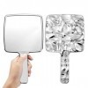 ISILA Miroir Portable Miroir à Main Miroir Maquillage Miroir Voyage Miroir Multi-Usages pour Maquillage, Coupe de Cheveux, So