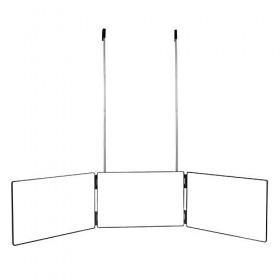 Westars Miroir 360°, Self Cut Mirror 3 Faces Miroir De Coiffeur Voir Larrière De La Tête pour La Coupe De Cheveux, Le Coiffa
