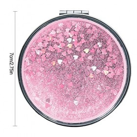 1 Pièces Miroir poche, Mini miroir, Miroir pliable, Miroir de poche grossissant, Miroir grossissant de poche, Miroir de sac à