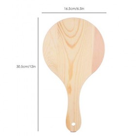 Jackallo Miroir à Main en Bois Miroirs de Maquillage pour Femme Miroirs de Poignée Suspendus Portables Vintage pour Salon