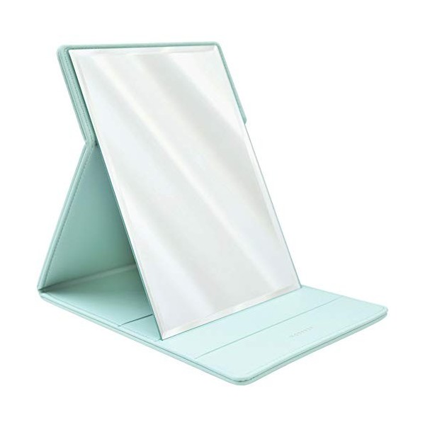 Premium Miroir de maquillage Portable en Modesse | Idéal pour voyager, Desk, Meuble | Design pliable avec support de table, E