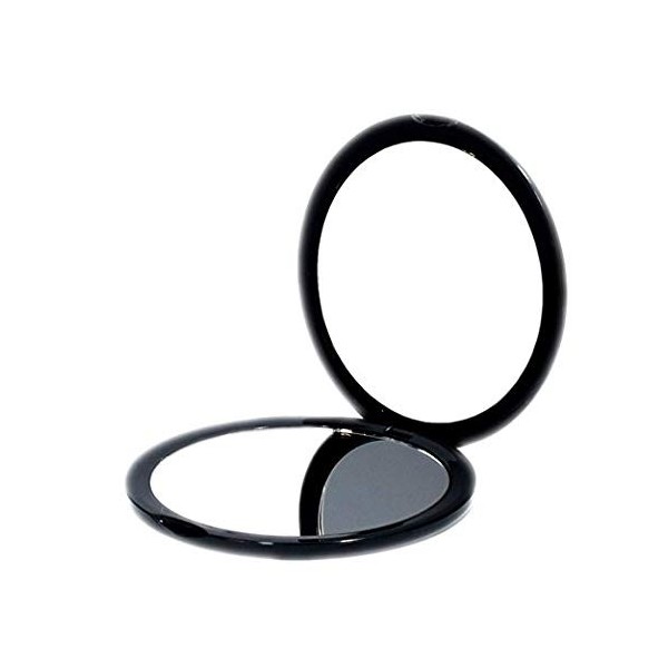 Deweisn élégant Miroir de maquillage, compact de poche à main levée de voyage Miroir de maquillage avec de puissants Grossiss