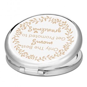 Cadeau pour grand-mère, cadeau danniversaire de Noël pour grand-mère, miroir de maquillage unique avec citations inspirantes