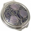 Really Nice Miroir compact Design spirales et feuilles Rennie Mackintosh Violet/Lilas