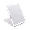 deweisn Miroir pliable lumineux avec 72 LED de 3 couleurs - Rechargeable par USB, portable, ultra fin, compact - avec écran t