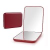 Miroir de poche, grossissement 1X/3X LED compact de voyage miroir de maquillage, miroir compact avec lumière, miroir porte-mo