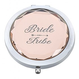 JEKUGOT 6 miroirs de maquillage de poche pour enterrement de vie de jeune fille, fête de mariage, mariée déquipe, demoiselle