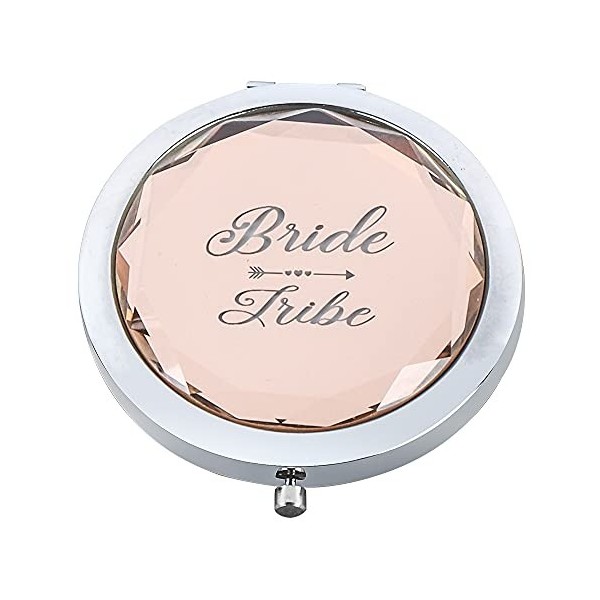 JEKUGOT 6 miroirs de maquillage de poche pour enterrement de vie de jeune fille, fête de mariage, mariée déquipe, demoiselle