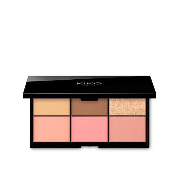 KIKO Milano Smart Essential Face Palette - 01 | Palette De 6 Poudres Visage