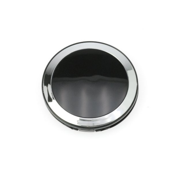 FANTASY Miroir compact miroir miroir de poche - plastique, noir/argent, gamme,