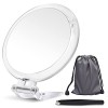 B Beauty Planet Miroir grossissant 20 x 12,7 cm, Miroir Double Face, grossissement 20X/1x, Miroir de Maquillage Pliable avec 