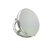 Steellwingsf Mini miroir de maquillage portable rond en métal uni miroir de poche pop-up double face rose doré