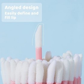 100 Pièces Pinceau à lèvres jetable, Pinceau de Maquillage pour Rouge à lèvres, Brosse à Lèvres Jetable Applicateur