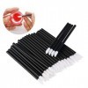 Lèvres Pinceaux, 100PCS Microbrosses Cils Micro Applicateurs Brosses, Brosse à Lèvres, Applicateur de Rouge à Lèvres, Pour Ci