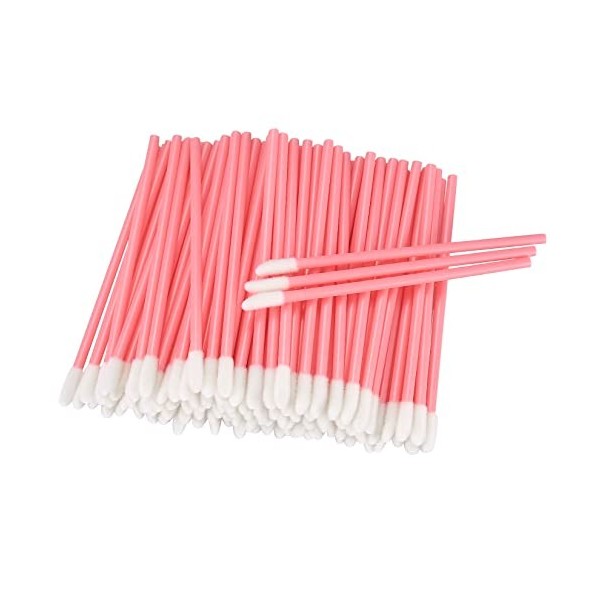 100 Pièces Pinceau à Lèvres, Applicateur de Rouge à Lèvres, Brosse à Lèvres Applicateur, Pinceaux de Maquillage pour Rouge à 