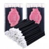 240 pièces Pinceaux à lèvres jetables, FITDON Applicateur de Rouge à Lèvres Baguettes pour gloss Outil de maquillage de beaut