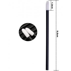 DILISEN 100 pièces de Pinceau à lèvres jetable, Pinceau de Maquillage pour Rouge à lèvres, kit doutils de beauté Stylo Pince