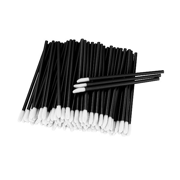 100 Pièces Pinceau à Lèvres, Applicateur de Rouge à Lèvres, Brosse à Lèvres Applicateur, Pinceaux de Maquillage pour Rouge à 