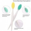 LUTER 6 pcs Brosse à Lèvres en Silicone Exfoliante Outil de Beauté à Nettoyage Double Face pour Une Peau Plus Lisse et Les Lè