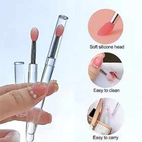 PLABBDPL 5 Pcs Pinceaux pour les Lèvres, Applicateur Batonnet Brosse à Lèvres Réutilisable, Applicateur Levre Lip Brush Appli
