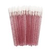 100 PCS Brosse à Lèvres Jetable Applicateur Lip Brush Parfait Outil de Maquillage Kits, les lèvres Lip Gloss baguettes rouge 