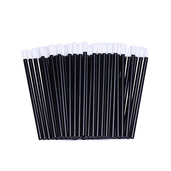 Lot de 200 pinceaux jetables pour gloss à lèvres Applicateurs de style baguette magique