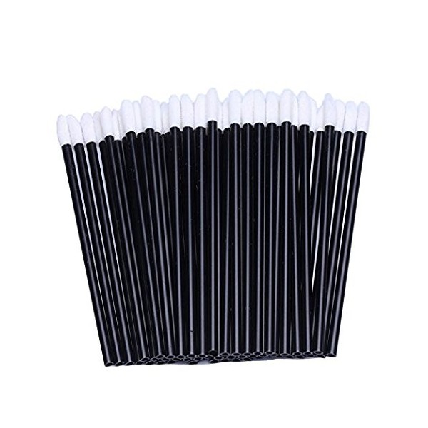 Lot de 200 pinceaux jetables pour gloss à lèvres Applicateurs de style baguette magique