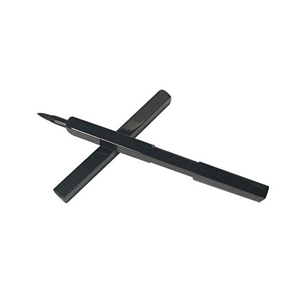 N-K Pinceau à lèvres rétractable, pinceau à lèvres, pinceau à lèvres portable, 1 pièce, noir de qualité supérieure