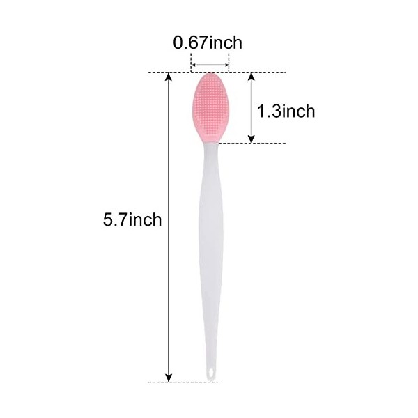 BOBOZHONG Silicone Exfoliating Lip,Pinceau à Lèvres Exfoliant en Silicone,6 Pièces Gommage à Lèvres en Silicone Double Facepo