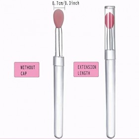 Silicone Pinceau à Lèvres - Mini Portable et Double Face pour Une Application Efficace de Baume à Lèvres et Rouge à Lèvres