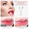 Lip Brush Tool,Double-Sided Silicone Exfoliating Lip Brush 2PCS 