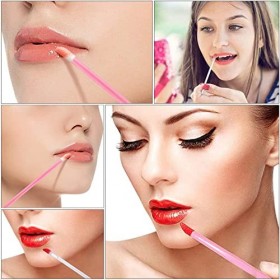 300 Pièces Applicateurs de Brillant à Lèvres, Pinceaux Lèvre Jetables Lèvres Pinceaux, Brosse à lèvres jetable, Baguettes de 