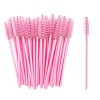 Lot de 50 brosses à cils jetables pour maquillage - Rose