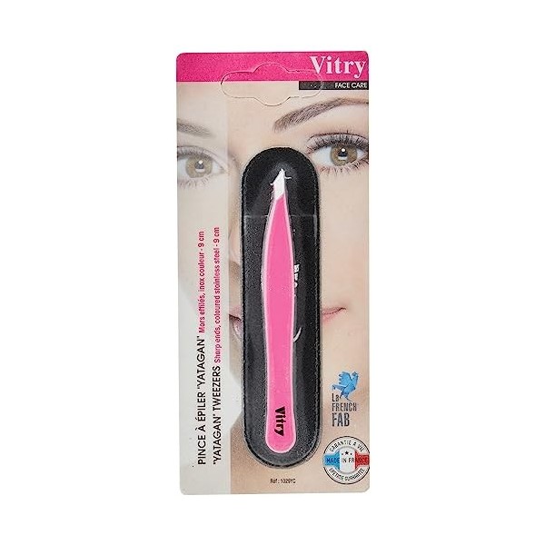 Vitry Pince à Épiler Yatagan Bleu Mors Effilé