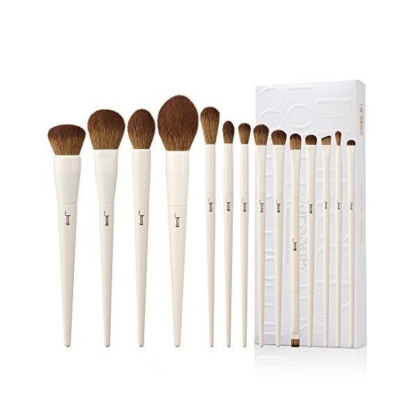 Pinceaux maquillages Jessup set pinceaux maquillage 14 pcs Brosse maquillage pinceau Fond de teint Poudre Contour fard paupiè