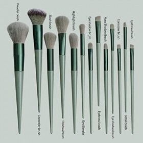 Lot de 13 pinceaux de maquillage pour fond de teint, poudre, fard à paupières, sourcils, outil cosmétique, pinceaux professio