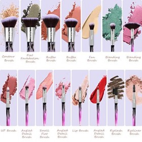 Subsky Pinceaux Maquillage Cosmétique Professionnel 15pcs Set/Kit Cosmétique Brush Beauté Maquillage Brosse Makeup Brushes Co