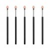 Pinceaux Fards à Paupières, 5 Pcs Pinceaux Maquillages Yeux, Pinceau Paupière en Sponge, Applicateur Fard a Paupiere, Pinceau